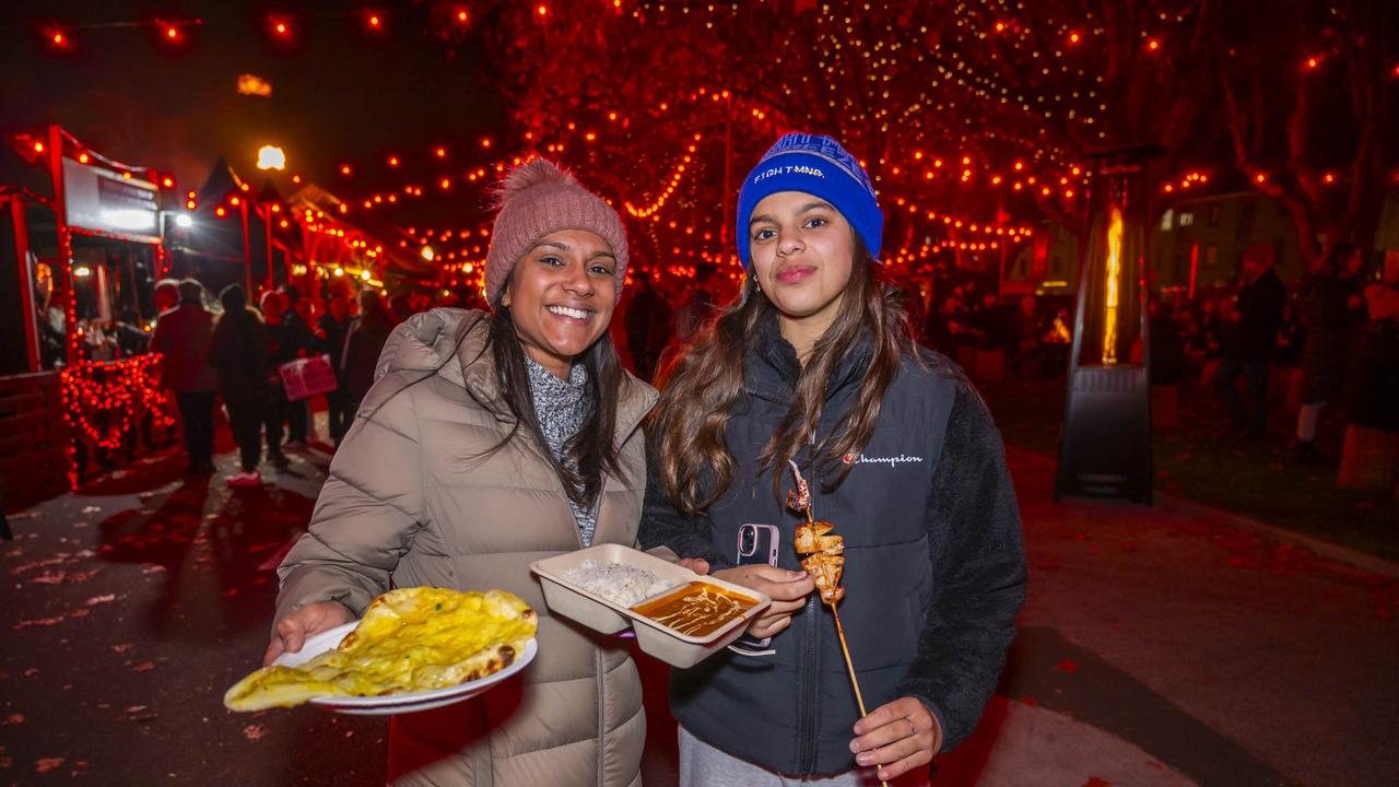 Katy Fellowes and Nicola Burgess. Dark Mofo Winter Feast 2024. Picture: Caroline Tan