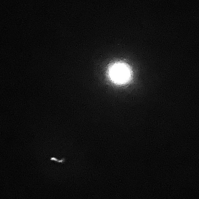 Jamie Dyson believes he found a UFO and caught it on camera on Tuesday, May 28 at 4.30am from his driveway in Wulagi Picture: Jamie Dyson