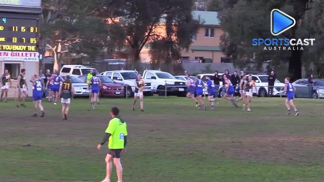  AFL games record holder Brent Harvey kicks the match-winner for North Heidelberg