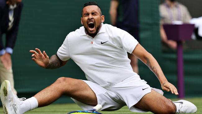 Nick Kyrgios says he is a part-time player. Picture: Clive Brunskill/Getty Images