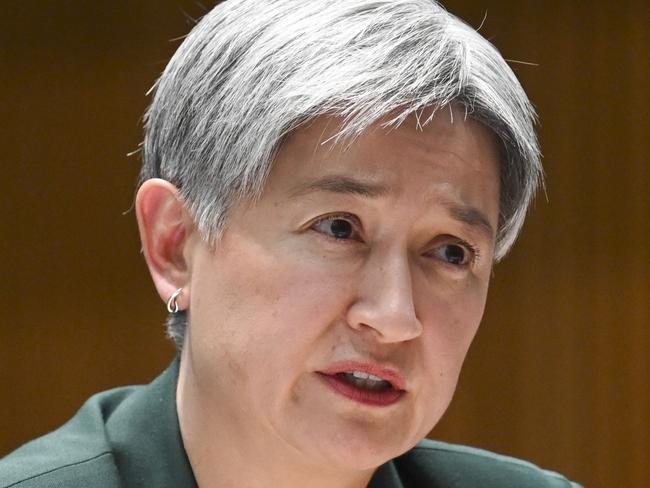 CANBERRA, Australia, NewsWire Photos. June 3, 2024: Senator Penny Wong appears at the Senate Foreign Affairs, Defence and Trade Legislation Committee, Budget Estimates 2024Ã¢â¬â25 at Parliament House in Canberra. Picture: NewsWire / Martin Ollman