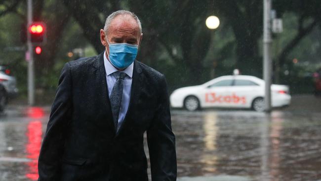 Chris Dawson is seen arriving at the Supreme Court in Sydney. He has pleaded guilty t murdering his first wife Lynette in 1982. Picture NCA Newswire/ Gaye Gerard.