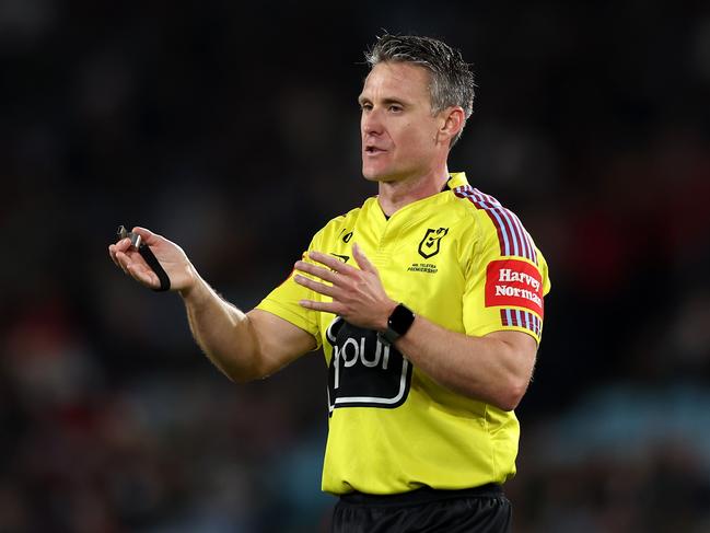 Referee Adam Gee has been dumped from week one of the finals series. Picture: Getty Images