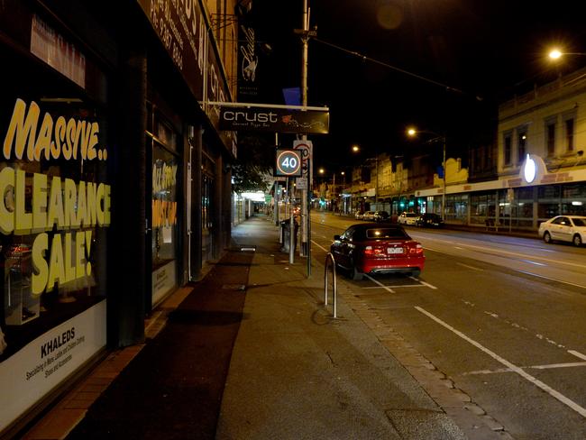 At 1.36am on her last night alive, Jill Meagher passed Crust Pizza beyond which the road becomes a lonelier place in the early hours. Picture: Mal Fairclough/news.com.au