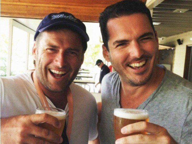 Karl Stefanovic and brother Peter Stefanovic. Picture: Instagram