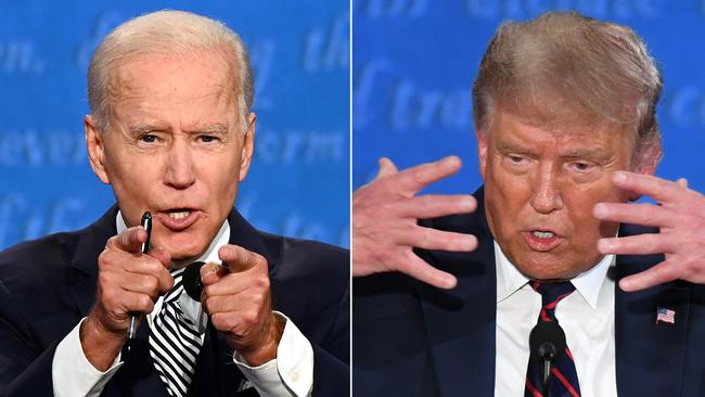 Polling shows Joe Biden with a steady lead over President Donald Trump, which increases the chances of a clear-cut victory. Picture: AFP