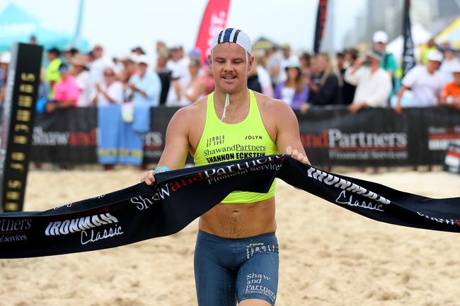 Matt Palmer won the Open men's swim race at the Summer of Surf Shannon Eckstein Classic at BMD Northcliffe. Picture credit: Shane Myers 2022.
