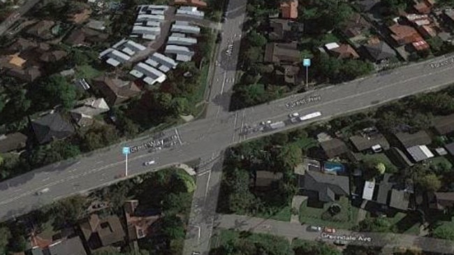 The intersection where the incident occurred. Picture: Google Maps