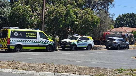 A large presence of police and other emergency services, including hazmat, are currently at the scene of an incident in Mount Gambier. Picture: Josh Lynagh.