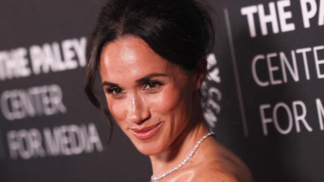 Meghan Markle, Duchess of Sussex arrives for The Paley Center for Media gala honoring actor and director Tyler Perry, at the Beverly Wilshire Hotel in Beverly Hills on December 4, 2024. (Photo by ETIENNE LAURENT / AFP)