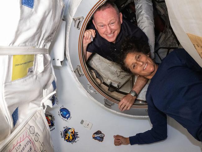 Astronauts Butch Wilmore and Suni Williams are stranded in space. Picture: Supplied