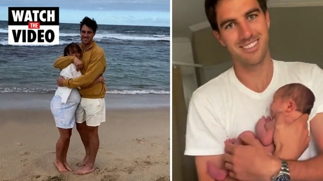 Pat Cummins melts hearts in emotional first child reveal