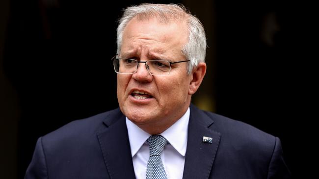 Scott Morrison says he will take a net-zero target to the UN climate change conference in Glasgow. Picture: Getty Images