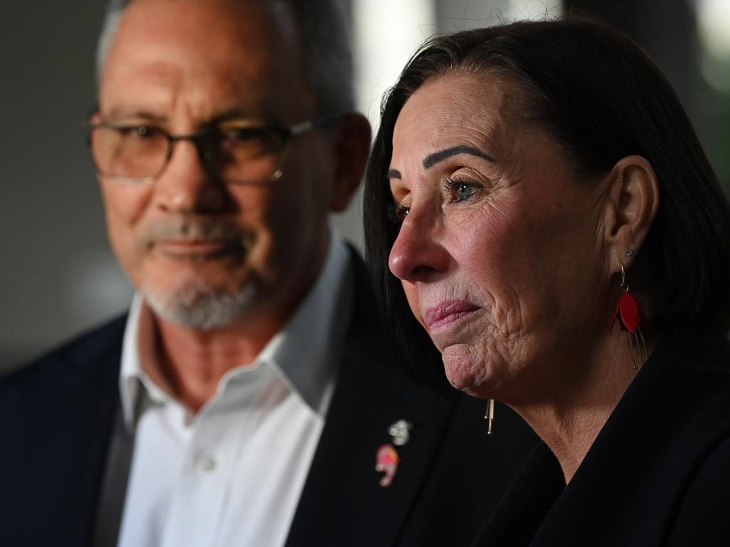 Hannah Clarke’s parents Lloyd and Sue Clarke. Lyndon Mechielsen/The Australian