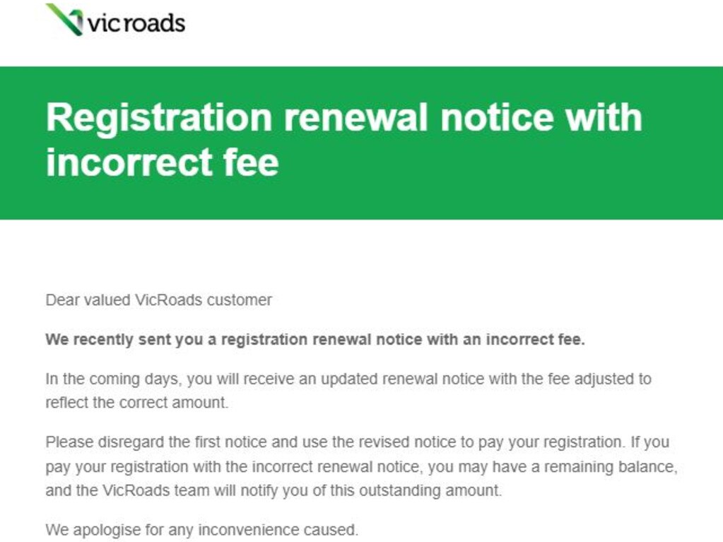 VicRoads bungle may leave drivers with unregistered cars | Herald Sun