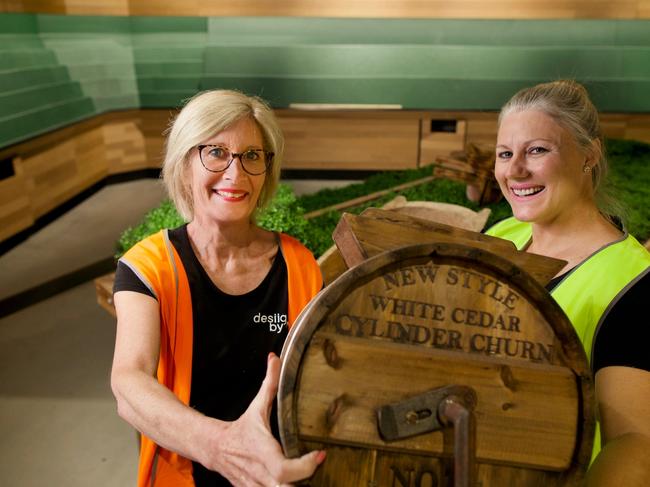 Ange Eastman and Dearne Tuffey from Design by Two are behind the design of the new Harris Farm Markets store in Albury.