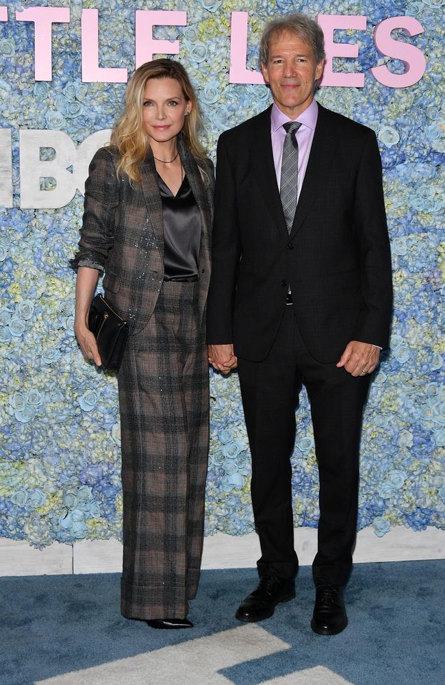 Big Little Lies’ creator David E. Kelley with his wife, actor Michelle Pfeiffer. Picture: Getty Images