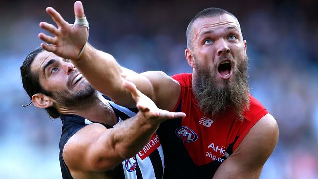 The Brodie Grundy vs Max Gawn battle will go a long way to deciding the winner on Queen’s birthday/