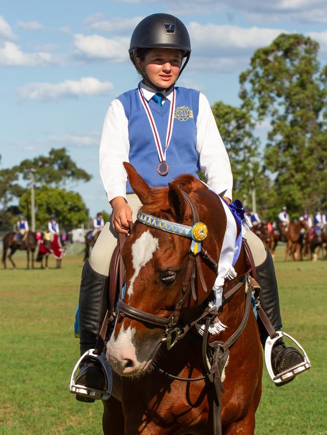 3rd place in the PQC State Showjumping Championships 13 and Under 26 80cm class.