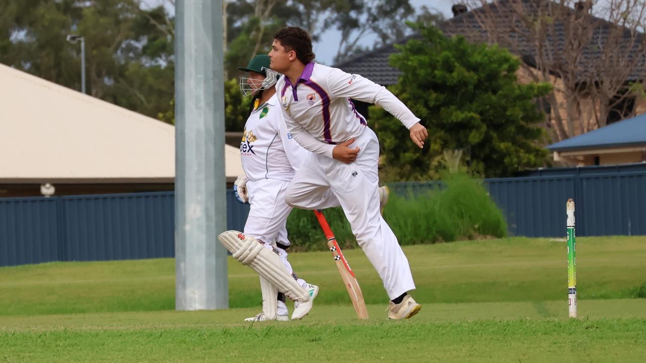 USC cricketer Sam Remedios in action.