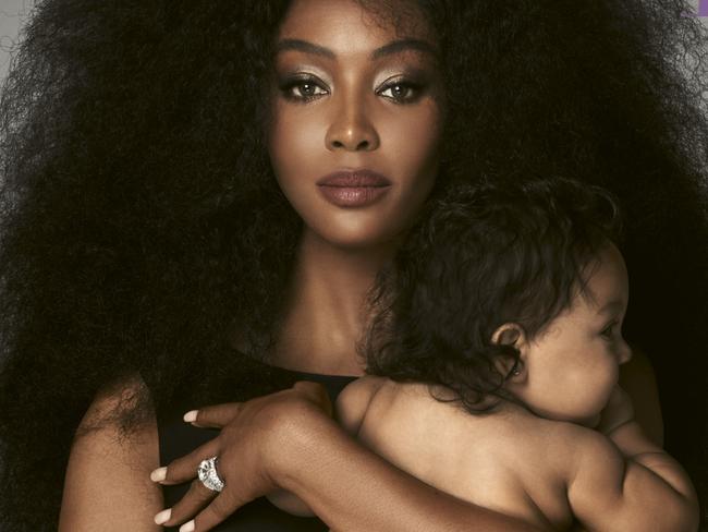 Naomi Campbell poses with her baby on the cover of British Vogue March 2022 issue , STRICT CONDITIONS - , ***CREDIT LINE TO RUN IN FULL: See the full feature in the March issue of British Vogue available via digital download and on newsstands from Tuesday 22nd February. , , ***ARTICLES MUST LINK BACK TO: https://www.vogue.co.uk/fashion/article/naomi-campbell-british-vogue-interview, , ***PHOTOGRAPHER CREDIT: Steven Meisel, , ***IMAGES FOR ONLINE USE CAN BE DOWNLOADED HERE: https://we.tl/t-ohz2lGSwpH, , ***IMAGES CANNOT BE CUT, CROPPED OR ALTERED***, , ***USAGE: ONE USE ONLY***  , Picture: Steven Meisel/British Vogue