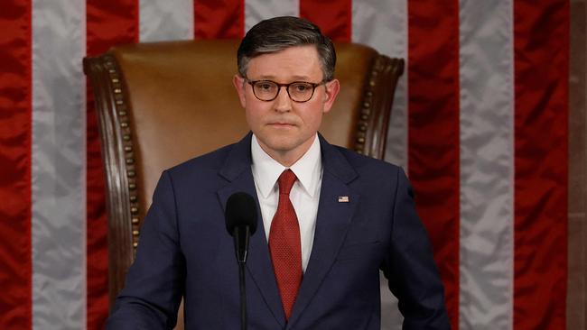 Newly re-elected Speaker of the House Mike Johnson. Picture: AFP