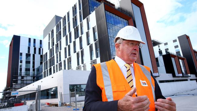 Health Minister Brad Hazzard at the Northern Beaches Hospital site. Picture: Damian Shaw.