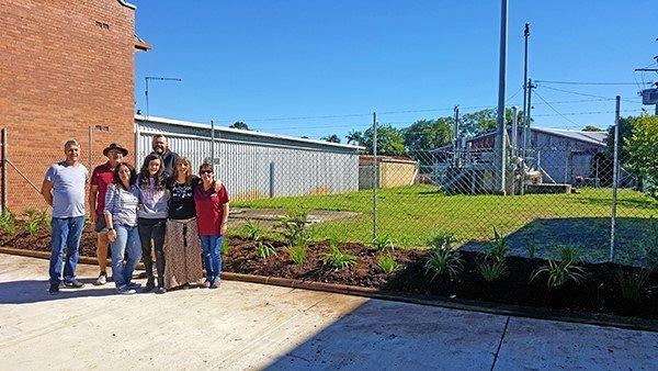 Union Street business owners beautify South Lismore Pump Station.