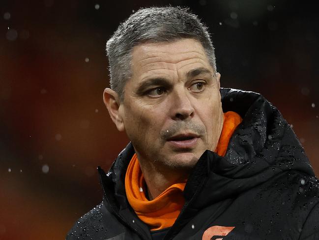 Giants coach Adam Kingsley during the Round 15 AFL Sydney Derby between the GWS Giants and Sydney Swans at Engoe Stadium on June 22, 2024. Photo by Phil Hillyard(Image Supplied for Editorial Use only - **NO ON SALES** - Â©Phil Hillyard )