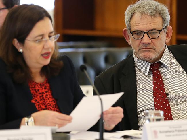 Annastacia Palaszczuk with David Barbagallo