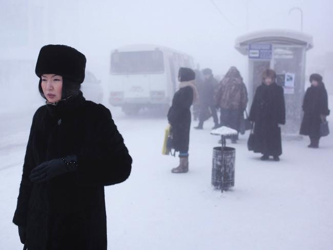 A woman in the city centre of Yakutsk. Picture: Amos Chapple/REX/Shutterstock/Australscope