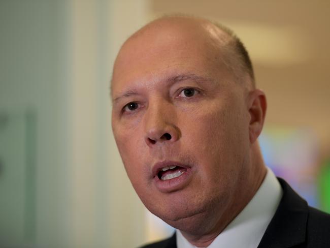 Mr Dutton said Bill Shorten was ‘not fit to be prime minister’. Picture: Getty