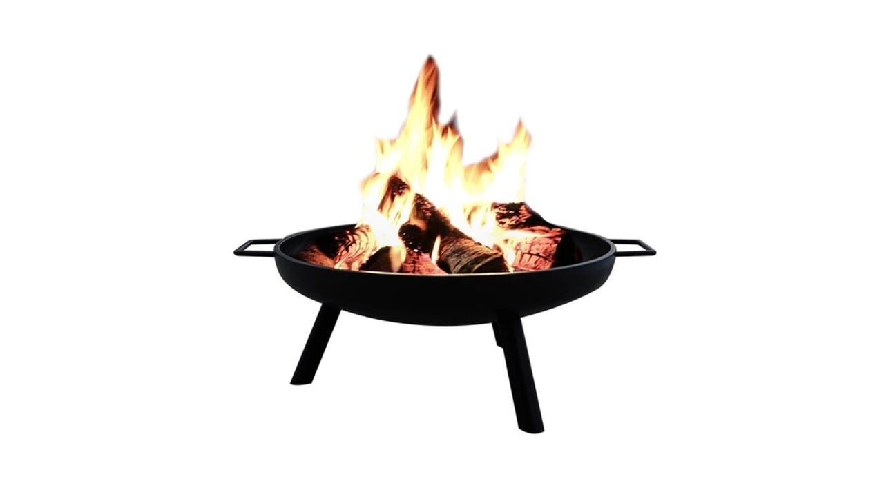 Saurus 60cm Steel Outdoor Fire Pit. Image: Luxo Living.