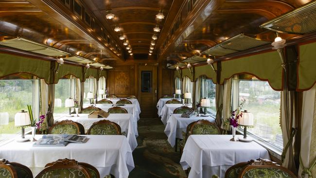 The second dining car. Picture: Elise Hassey.