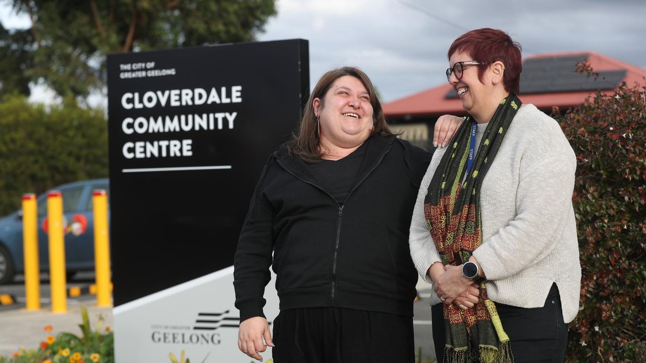 Clifton Springs resident Grace Jenner and Cloverdale Community Centre chief executive Liz Bonner. Picture: Alan Barber