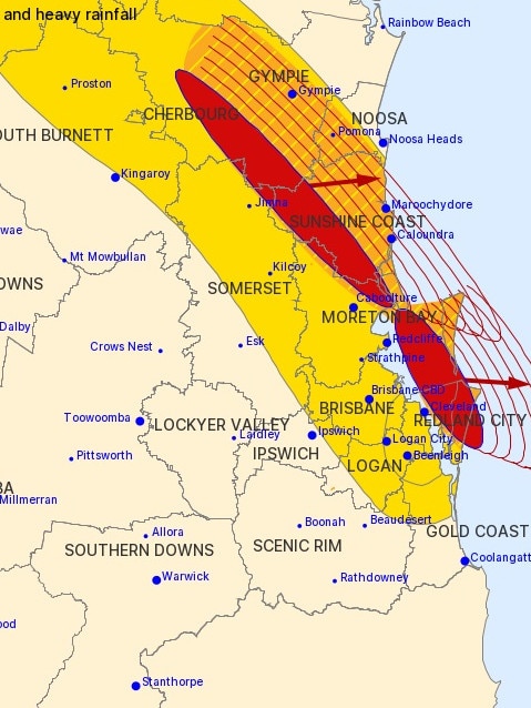 Storm warnings across the southeast.