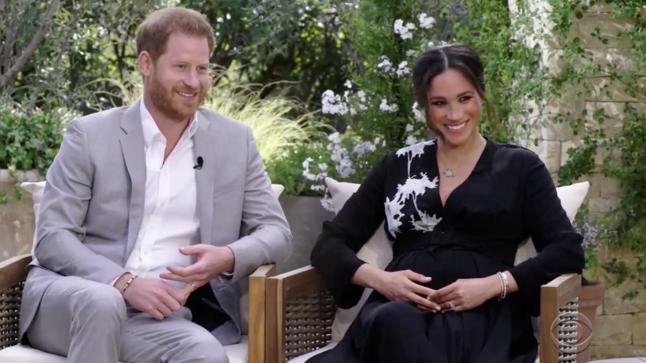 Meghan and Harry sat down with Oprah Winfrey earlier this month. Picture: CBS