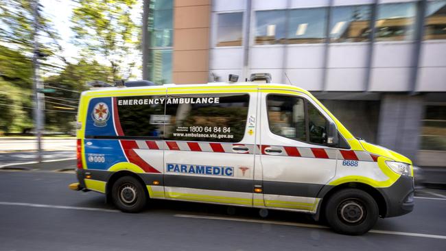 A man is fighting for life after an incident in the Docklands. Picture: David Geraghty