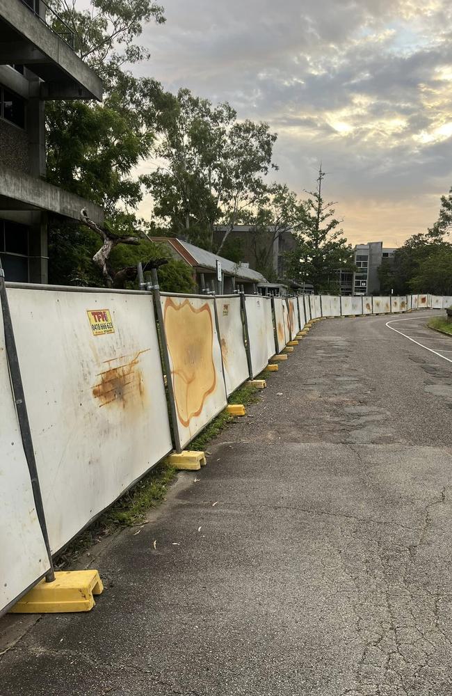 James Cook University's western campus has become a demolition site. Picture: Trevor Bond.