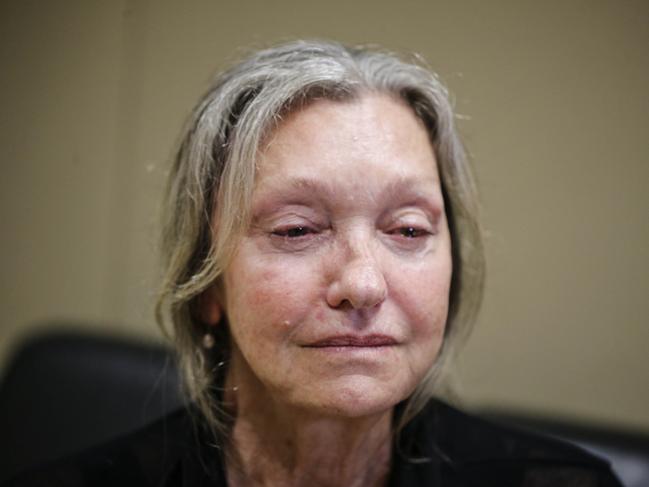 Cecilia Haddad’s mother Milu Muller at a previous court appearance in Rio at the trial of Marcelo Santoro. Picture: Alex Ribeiro