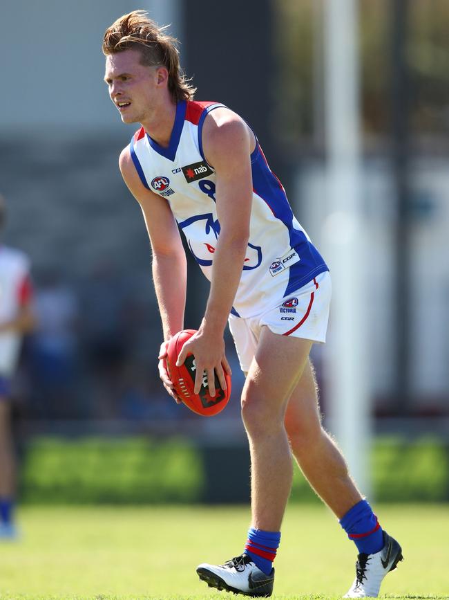 Oakleigh Noah Anderson runs with the ball AFL NAB league against the Eastern Ranges. Picture: Scott Barbour/AFL 