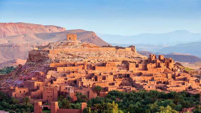 Ouarzazate on the edge of the Sahara desert in Morocco.