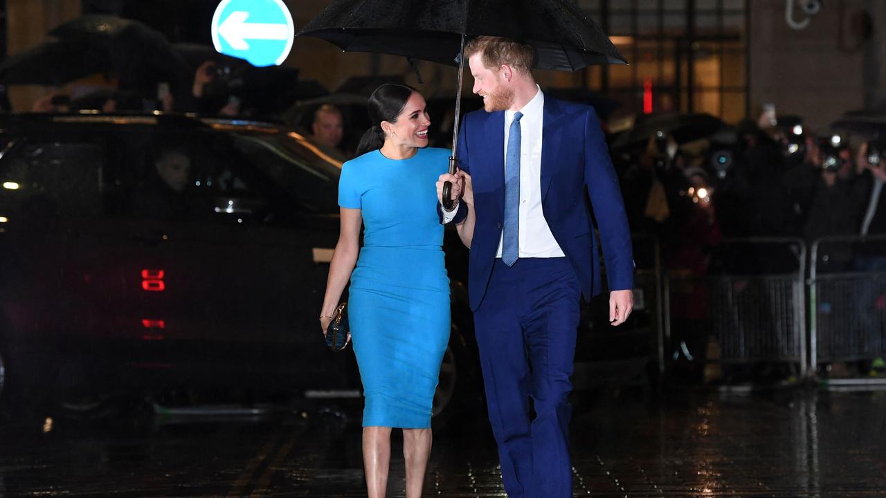Prince Harry and Meghan Markle in March 2020. Picture: Daniel Leal-Olivas/AFP