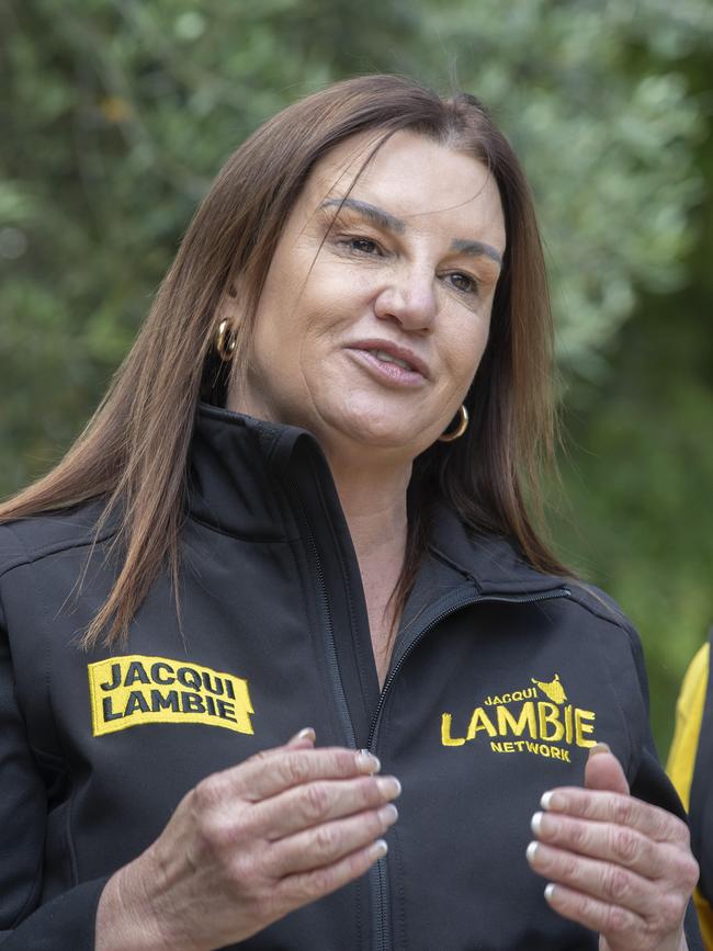 Senator Jacqui Lambie at Richmond. Picture: Chris Kidd