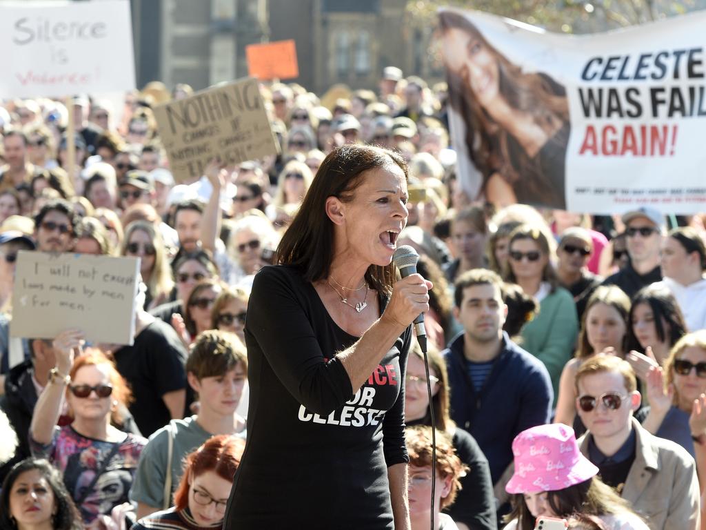 Thousands rallied against gender-based violence on April 28. Picture: Andrew Henshaw