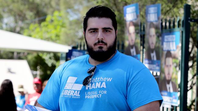 Matthew Hana was also a former candidate for the state seat of Prospect. Picture: Craig Wilson