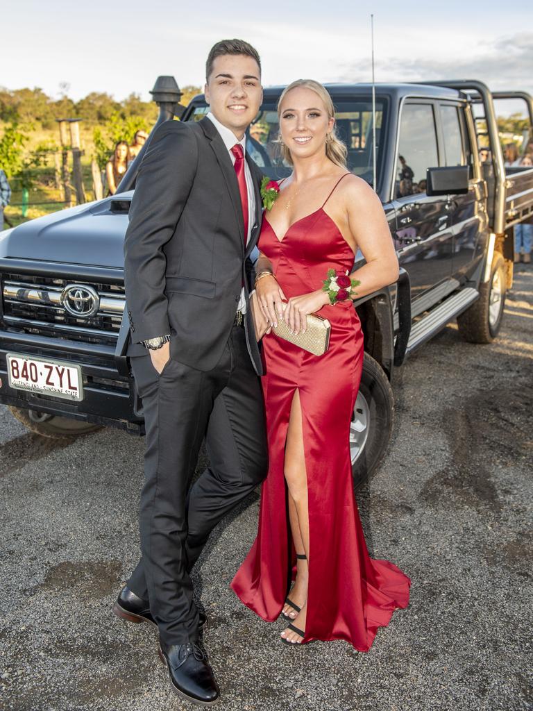 Timothy Keyte partnered Nicole Van Rhijn. Mary MacKillop Catholic College formal at Rosalie House. Thursday, November 18, 2021. Picture: Nev Madsen.