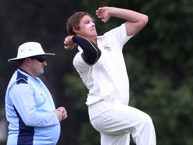 Joel Thompson hammered a century for Rosebank. Picture: Mark Dadswell