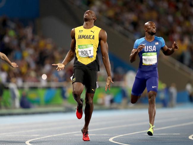 Usain Bolt v Andre De Grasse, 200m world record, Olympic final in Rio ...