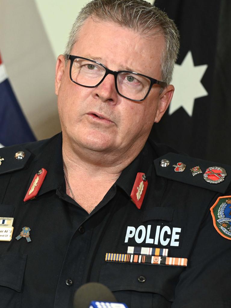 Chief Minister Michael Gunner presser on the Covid situation Picture Julianne Osborne